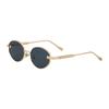 Versátil Óculos de Sol Ovais de Novo Estilo Europeu e Americano para Mulheres com Hastes de Metal, Óculos de Sol Tendência e de Alta Qualidade para Proteção Solar Feminina, Transfronteiriço
