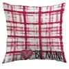 Almohada Decorativa Temu Cojín de Poliéster Funda de Cojín para el Hogar Día de San Valentín Forma de Corazón Pedido de Prueba de Lote Pequeño Transfronterizo