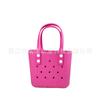 Bolsa de Agujeros de Eva Estilo Coreano, Bolso de Mano con Accesorios DIY, Bolsa de Almuerzo de Almacenamiento, Bolso de Playa Moderno y Lindo