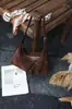 Bolso de mano de piel genuina, nueva colección otoño/invierno, acabado mate retro, simple y ligero, adecuado para el trabajo, bolso bandolera de gamuza, bolso de hombro y bolso de axila
