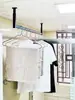 Barra de Roupa Suspensa em Forma de U no Guarda-Roupa, Barra de Roupa Suspensa Vertical no Armário Estreito, Barra de Roupa no Armário Raso, Barra de Roupa Suspensa