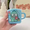 Copo de Água Infantil Desenho Animado Japonês Macaron Copo Pequeno Copo de Leite Copo de Bebida para Bebê com Tampa Copo com Alça