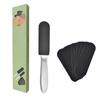 Lima para pies de acero inoxidable, herramienta para pelar pies, tabla para frotar pies de doble cara, molinillo para pedicura