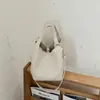 Bolso tote europeo y americano de alta calidad, bolso de axila vintage de primavera Maillard, bolso de hombro simple de gran capacidad para el día a día