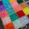 Diamantes Sueltos de Espalda Puntiaguda de 3 mm, Diamantes Pequeños Triturados, Diamantes para Botella de los Deseos, Accesorios para Manualidades, Diamantes de Relleno, Diamantes para Pincel de Maquillaje, Diamantes Tamaño 12