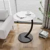 Mesa auxiliar simple personalizada al por mayor para balcón y sala de estar, mesa redonda, mesita de noche, mesa auxiliar redonda de doble capa para el hogar y el ocio