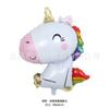 Nuevo Dibujo Animado Postura Sentada Forma de Unicornio Cuerno Dorado Globo de Película de Aluminio de Unicornio Decoración para Fiesta de Cumpleaños Accesorios para Fotos