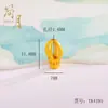 Jianyuesha Adornos Dorados Cuentas de Discípulo de Tres Vías Accesorios para Pulsera y Collar DIY Accesorios con Cuentas Hechos a Mano Material de Cuentas Sueltas