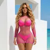 Cobertura de praia europeia vestido sexy vazado proteção solar saia de praia sexy produtos de fábrica em estoque