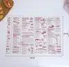 Papel para Hornear Sandwich Pastel Pan Bandeja de Comida Papel Rollo de Pollo Papel Absorbente de Grasa Hamburguesa Empaque Impermeable