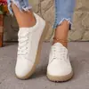 Otoño 2026 Zapatillas Blancas Casuales Transfronterizas Europeas y Americanas Suela Suave Nuevos Zapatos de Mujer Transpirables Versátiles Zapatillas de Tabla Zapatos de Entrenamiento Alemanes para Mujer