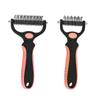 Peine desenredante para perros de acero inoxidable Amazon Transfronterizo Peine para muda Cepillo quitapelos Peine de dientes finos para mascotas