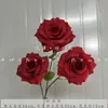 Flores artificiales rojas para bodas al por mayor decoración de salón de bodas flor artificial diseño de habitación de bodas flor de mesa de noche flor de techo de hotel