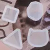 Molde de Silicone para Brinco de Resina Cristalizada Cubo Mini Formato de Gato Pedra Triangular Formato de Brinco