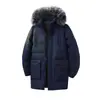 Talla Extra Gruesa Mediana Larga con Capucha Chaqueta de Algodón Ropa para Personas Gordas Alta Calidad
