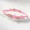 Pulsera Tejida Finamente con Borlas de Flor de Durazno Nueva de Primavera, Tamaño Ajustable para Hombres y Mujeres, Diseño Multicolor de Flor de Durazno, Adecuada para Estudiantes y Zonas Turísticas