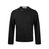 Yidao Roupas Vintage 2026 Outono Novo Retrô Americano Botão Decorado Caimento Solto Macio Caimento Fluido Manga Longa Camiseta
