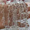 10 Piezas de 6 8mm Agujero Horizontal Cristal de Fresa Cuentas Sueltas Colgante de Borla Gota de Agua Material para Pendientes Collar Pulsera Hechos a Mano