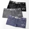 Pantaloncillos sin costuras transfronterizos Imitación de mezclilla Pantalones de seguridad para mujer Ropa interior de pierna recta básica Pantalones de cintura media para mujer Boxers Antideslumbrantes