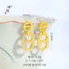 O Mesmo Estilo dos Brincos de Porco com Diamantes Folheados a Ouro da Loja Puzuo Gold para Mulheres, Luxo Leve e Sensação de Alta Qualidade, Versátil para Outono e Inverno, Presente Perfeito para Namorada