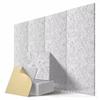 Panel insonorizante de fibra de poliéster transfronterizo con adhesivos para pared, aislamiento acústico, reducción de ruido, decoración de pared, embalaje de plástico.