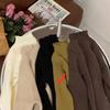 [En stock] Ropa para niños de Corea del Sur, primavera y otoño, nueva camisa de punto para niñas, suéter elástico de estilo coreano para niños.