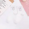 Calcetines de Estilo Japonés Nuevo Estilo para Mujer Estilo Blanco Lindos Dibujos Animados Algodón de Caña Media Calcetines para Mujer Estilo INS Calcetines de Dibujos Animados Calcetines Deportivos