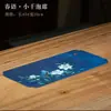 Alfombrilla Seca para Ceremonia del Té, Nueva Alfombrilla de Té Impermeable Estilo Chino Nacional, Alfombrilla de Tela para Tetera y Tazas, Mesa de Té Pequeña, Accesorios para Ceremonia del Té
