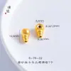 Fosco por muito tempo não desbota dourado acessórios diy contas de cabaça trevo de quatro folhas de três vias pingente de conta oca com contas