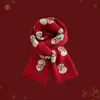 Bufanda de Regalo de Navidad para Mujer 2025 Nueva Bufanda Cálida de Imitación Cachemir para Mujer Invierno Viajes al Aire Libre Atmósfera Navideña