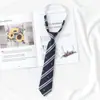 Estudiante Jk Estilo Universitario Corbata Corta Rayada Estilo Japonés Jk Nueva Versión Coreana Roja Boda Negro Puro Corbata de Mujer