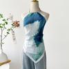 Chaqueta de pintura al óleo para mujer verano nueva vacaciones junto al mar chica sexy tirante halter chaleco pequeño corto chaqueta pequeña al por mayor