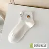 Calcetines Cortos para Mujer con Temática de Animales Lindos de Dibujos Animados, Estilo Delgado de Verano, Bajos, Antideslizantes, Talón Antideslizante, Bordados, Calcetines Invisibles para Verano