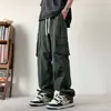 Pantalones casuales de pierna recta para hombre, pantalones de trabajo para otoño e invierno, nuevos pantalones holgados 2025 para niños y adolescentes