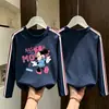 Camiseta de Algodón Puro para Niñas Estilo Primavera/Otoño 2026 Mediana a Grande Niños Bebé ins Estilo Coreano Top Delgado Camiseta de Manga Larga para Niños Capa Base