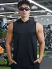 Chaleco deportivo personalizado de fábrica, top transpirable para correr que absorbe la humedad, sudadera con capucha de malla transpirable para fitness