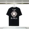 Camiseta de manga curta solta com estampa de frutas de verão estilo tropical Casablanca Nova Casablanca