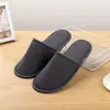 Pantuflas Desechables para Casas de Huéspedes y Habitaciones de Hotel, Engrosadas y Antideslizantes, Logo Personalizable, Material de Terciopelo Coral, Exclusivamente para Hoteles