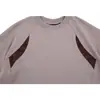 3557 Moda de Rua Retrô Americana Estilo Unissex Patchwork Estampa de Cobra Design Desconstruído Camiseta Masculina High Street Solta de Manga Curta