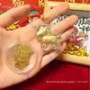 Año del Caballo Hilo Rojo Atrae Dinero Caballo de Oro Mini Colgante para Cadena de Teléfono Regalo Promocional Caballo del Zodiaco Pequeños Adornos Venta al por Mayor