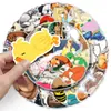 50 pegatinas de graffiti de animales durmiendo personalizadas de dibujos animados transfronterizos lindas decorativas para vaso de agua funda de teléfono móvil pegatinas impermeables