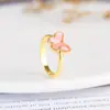 Nueva tendencia creativa versión coreana del anillo de mariposa de piedra sólida con apertura ajustable para mujer Joker fabricantes al por mayor