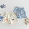 Nuevo Conjunto de Verano para Niños y Niñas, Lindo y Elegante Estampado de Zoo Dibujos Animados de Bebé Pantalones Cortos y Conjunto de Dos Piezas de Manga Corta