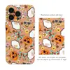 Funda de Teléfono Halloween Fantasma Calabaza Floral Retro Linda para iPhone17 Apple 18Promax Película Estuche Duro