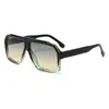 2025 Nueva Moda Europea y Americana para Hombres y Mujeres Gafas de Sol de Marco Grande Transfronterizas Retro Piloto de Gama Alta Gafas de Sol de Carey