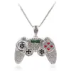 Collar Colgante de Asa Aleación de Zinc Fundición a Presión Color Galvanizado Conserva el Color Totalmente Incrustado con Diamantes de Resina Fábrica de Origen Personalización Venta al por Mayor