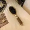 Pente com Almofada de Ar para Massagem Dourado Loja de Cabelos Pente Profissional para Cabeleireiro Salão de Beleza Pente com Bolsa de Ar Anti-Estático Pente Criativo Venda por Atacado