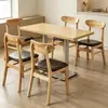 Silla mariposa de madera maciza, estilo nórdico, adecuada para cafeterías, hoteles y restaurantes, con respaldo, silla de comedor, adecuada para reuniones y recepciones, con cojín suave, silla de diseño simple