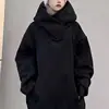 Otoño Calle Principal hiphop Carga Chaqueta con Capucha Top Holgado Tendencia Sociedad Masculina Miedo Yo Oscuro Sudadera de Cuello Alto