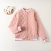 Al por mayor Unisex Invierno Uniforme Escolar Capa Interior Forro Mágico Engrosado Niños Algodón de Seda Chaqueta de Béisbol Conjunto Cálido